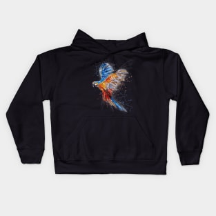 Parrot Watercolor Painting Kids Hoodie